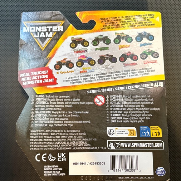 Monster Jam Ringling Circuit Toy Truck - Blue and Pink monster jam - Picture 3 of 3